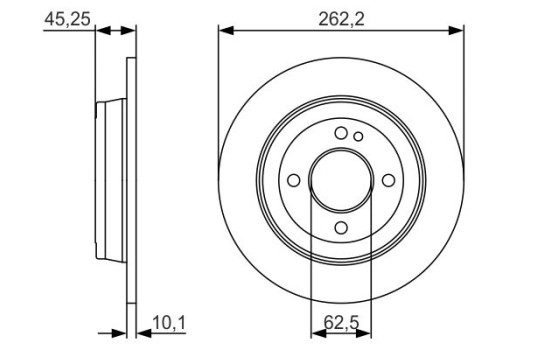Disque de frein BD1731 Bosch, Image 5