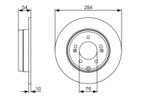 Disque de frein BD1732 Bosch