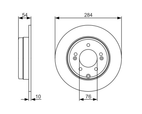 Disque de frein BD1732 Bosch