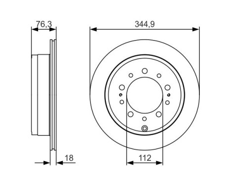 Disque de frein BD1767 Bosch, Image 5