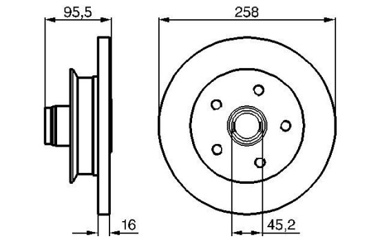 Disque de frein BD177 Bosch, Image 5