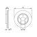 Disque de frein BD1793 Bosch