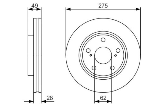Disque de frein BD1793 Bosch