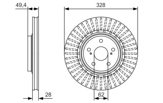 Disque de frein BD1798 Bosch, Image 5