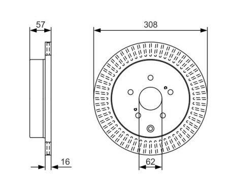 Disque de frein BD1815 Bosch, Image 5