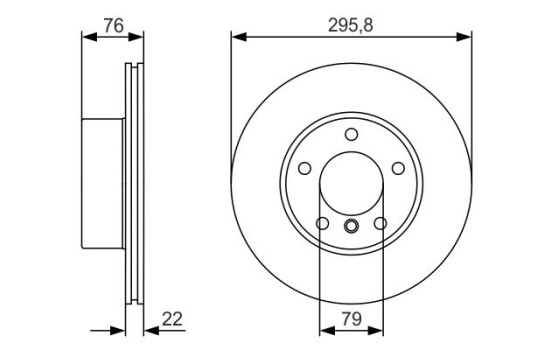 Disque de frein BD1871 Bosch, Image 5
