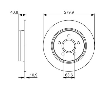 Disque de frein BD1926 Bosch, Image 5
