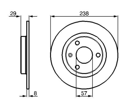 Disque de frein BD195 Bosch, Image 5