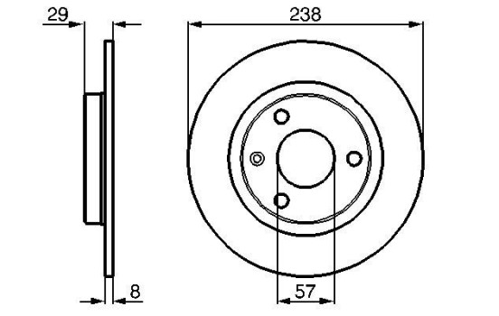 Disque de frein BD195 Bosch, Image 5