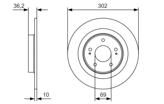 Disque de frein BD2005 Bosch, Image 5