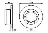 Disque de frein BD2039 Bosch