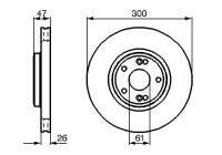 Disque de frein BD2048 Bosch