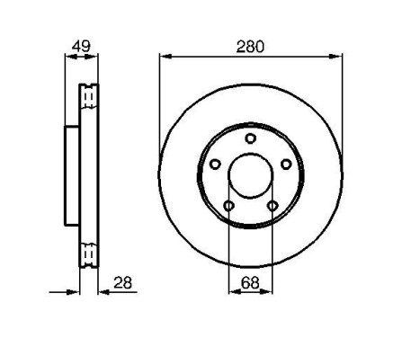 Disque de frein BD2062 Bosch, Image 5