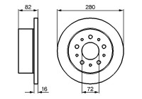 Disque de frein BD2064 Bosch