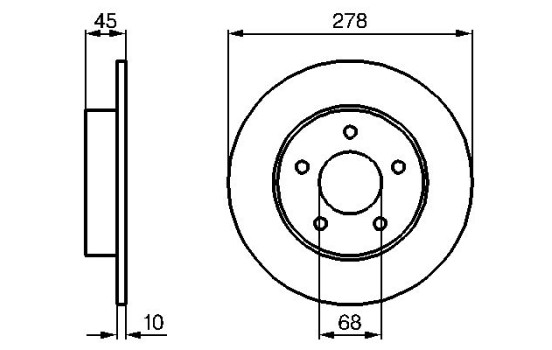 Disque de frein BD2065 Bosch