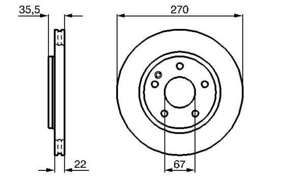 Disque de frein BD2068 Bosch