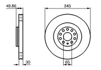 Disque de frein BD2088 Bosch