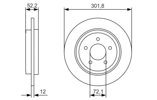 Disque de frein BD2125 Bosch
