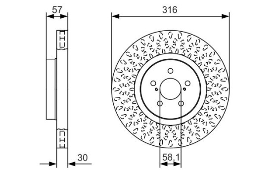 Disque de frein BD2141 Bosch, Image 5