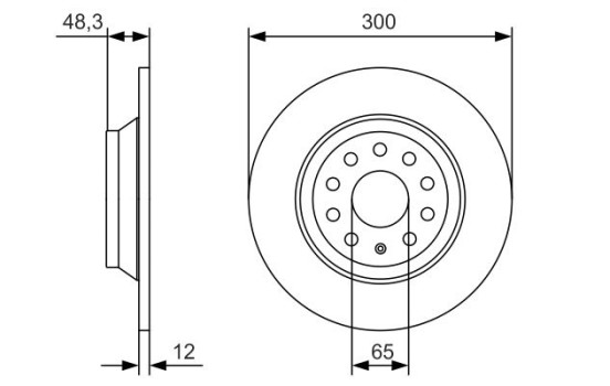 Disque de frein BD2144 Bosch, Image 5