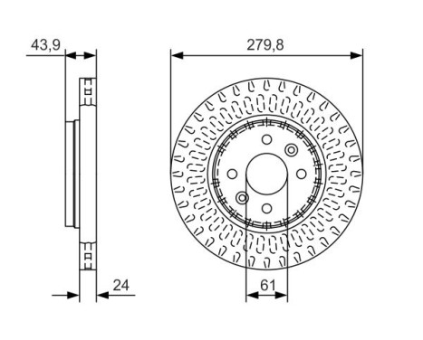 Disque de frein BD2145 Bosch, Image 5