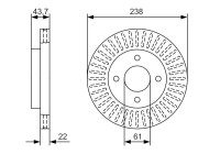 Disque de frein BD2147 Bosch