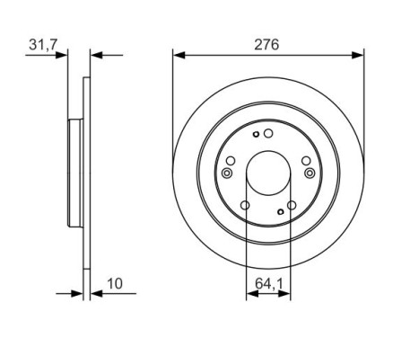 Disque de frein BD2152 Bosch, Image 5