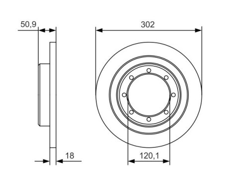 Disque de frein BD2153 Bosch, Image 5