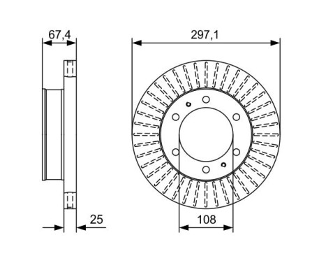 Disque de frein BD2156 Bosch, Image 5