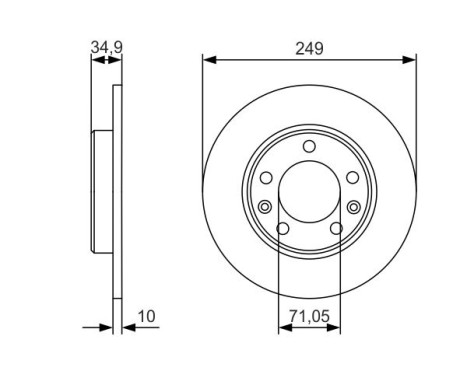 Disque de frein BD2162 Bosch, Image 5
