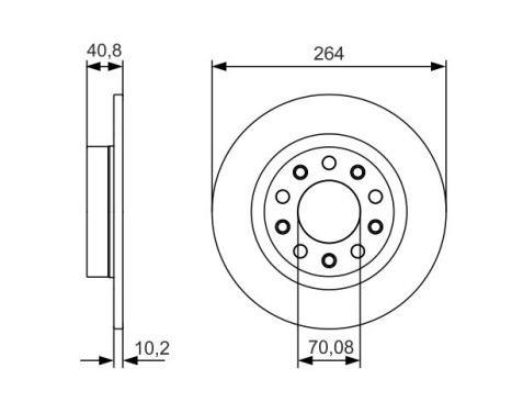 Disque de frein BD2180 Bosch, Image 5