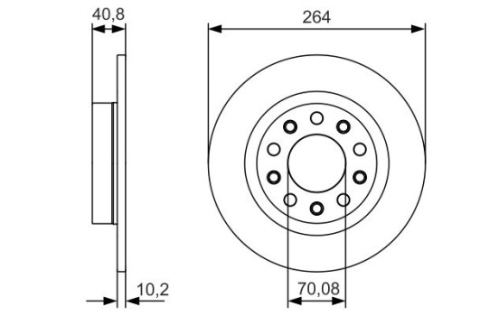 Disque de frein BD2180 Bosch, Image 5
