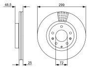 Disque de frein BD2213 Bosch