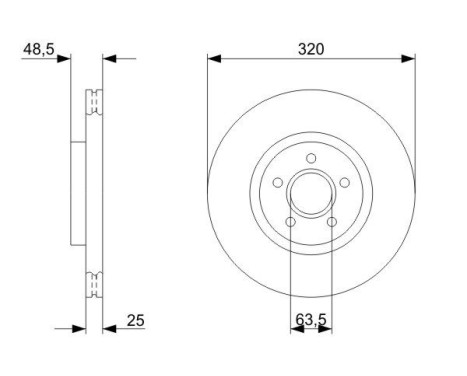 Disque de frein BD2214 Bosch