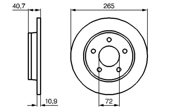 Disque de frein BD2216 Bosch, Image 5