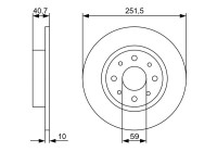 Disque de frein BD2222 Bosch