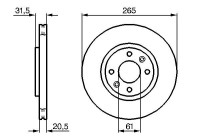 Disque de frein BD224 Bosch