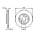 Disque de frein BD224 Bosch
