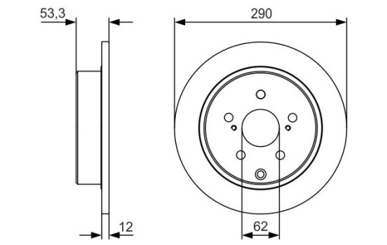 Disque de frein BD2258 Bosch, Image 5