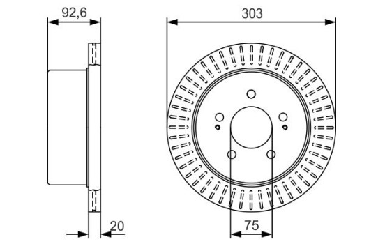 Disque de frein BD2259 Bosch