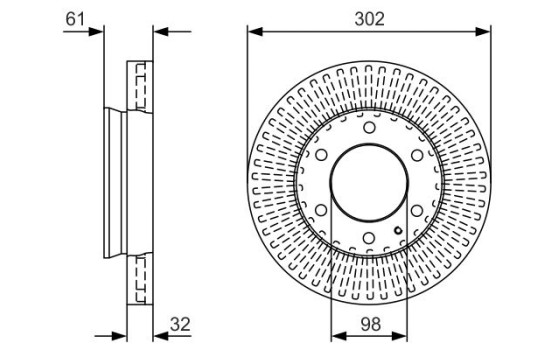 Disque de frein BD2266 Bosch