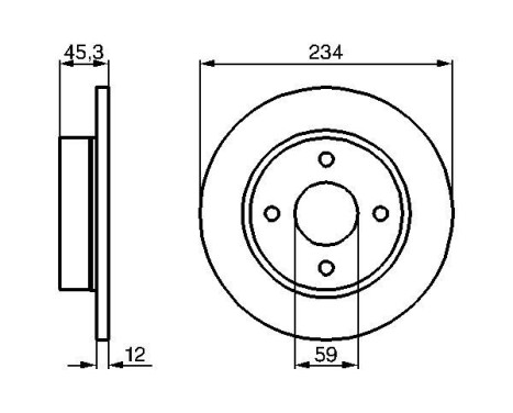 Disque de frein BD233 Bosch, Image 5