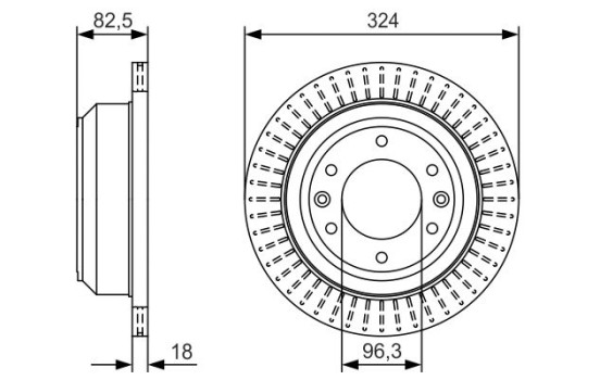 Disque de frein BD2355 Bosch
