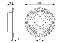 Disque de frein BD2356 Bosch