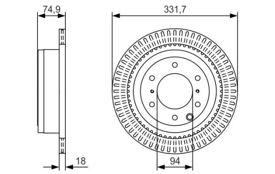 Disque de frein BD2356 Bosch