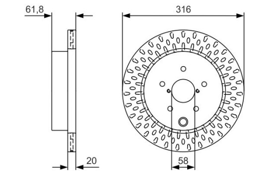 Disque de frein BD2403 Bosch