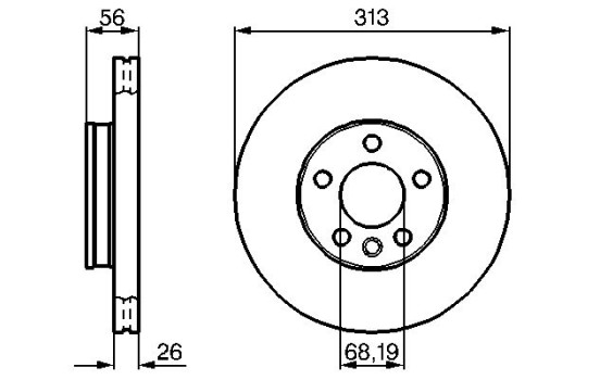 Disque de frein BD241 Bosch, Image 5