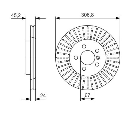 Disque de frein BD2414 Bosch, Image 5