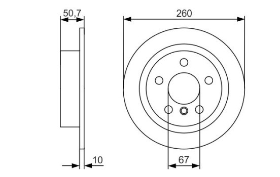 Disque de frein BD2417 Bosch, Image 5