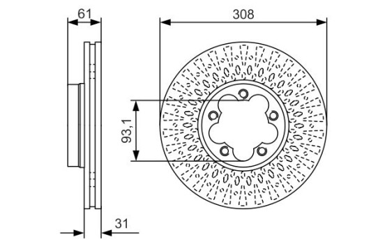 Disque de frein BD2420 Bosch, Image 5
